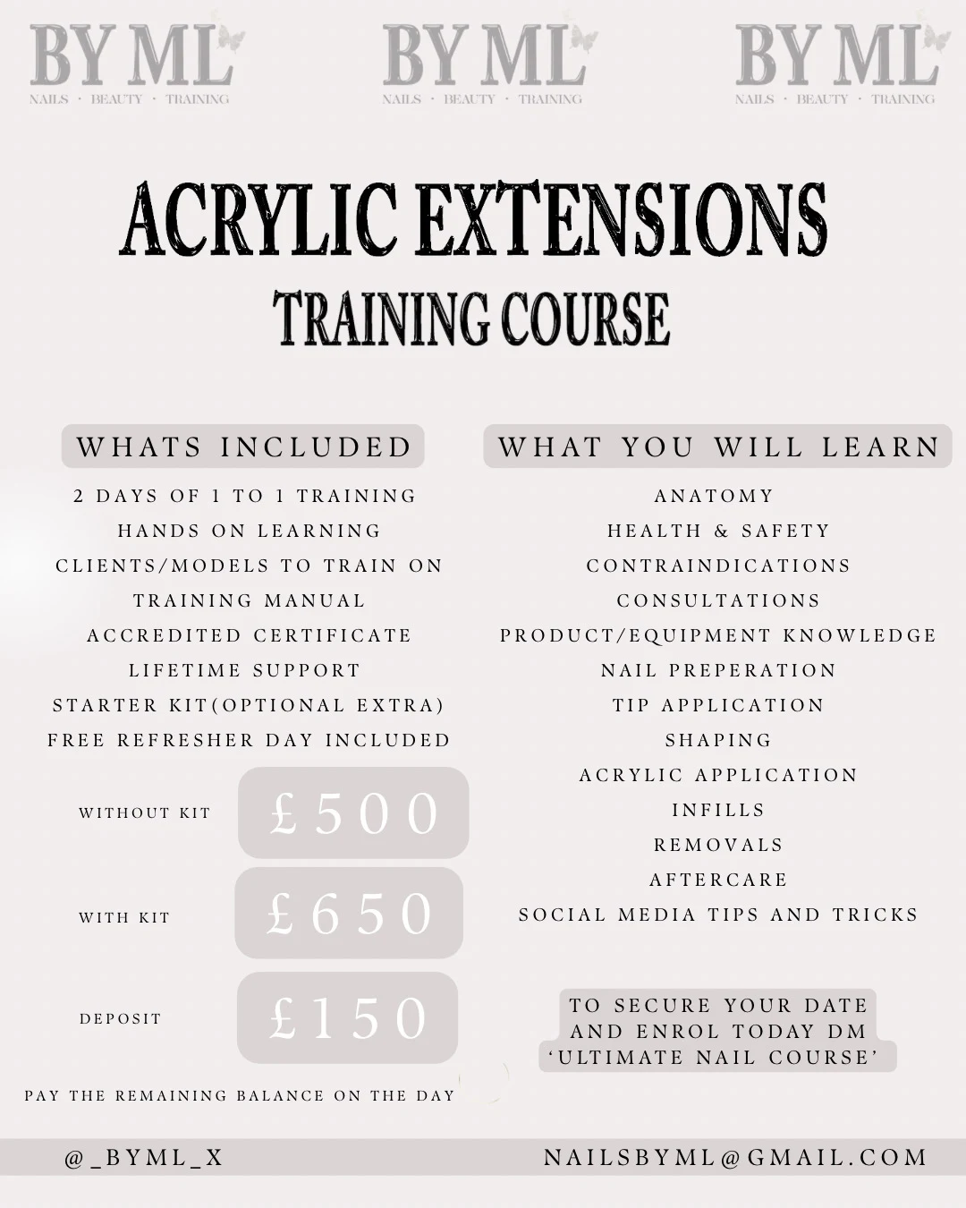 Acrylic Extensions